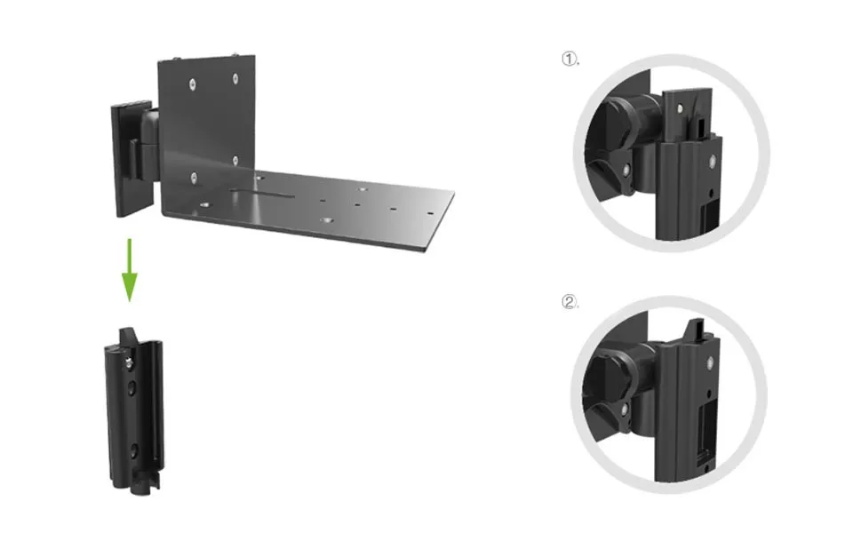 Настенный поворотный кронштейн из алюминиевого сплава 2 шт. (1 пара)|rack mount bracket|rack