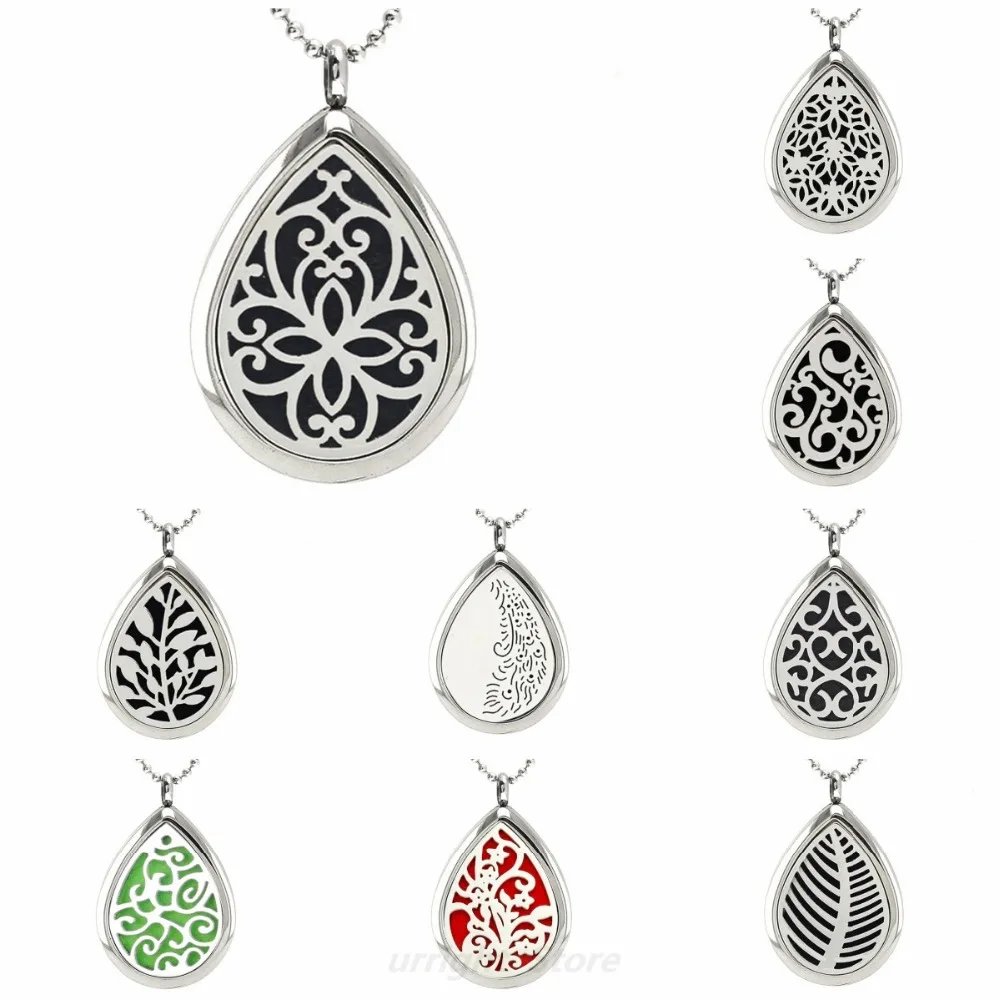 Красивое Ожерелье в форме цветка подвеска капли для ароматерапии масляный