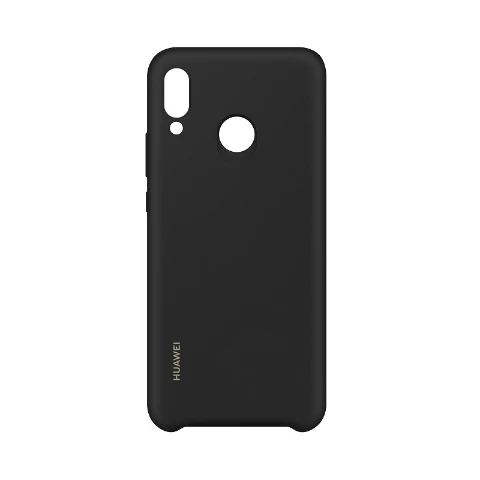 black Официальный huawei nova 3 Чехол жидкий силиконовый чехол для huawei nova 3 силиконовый защитный чехол - Цвет: black
