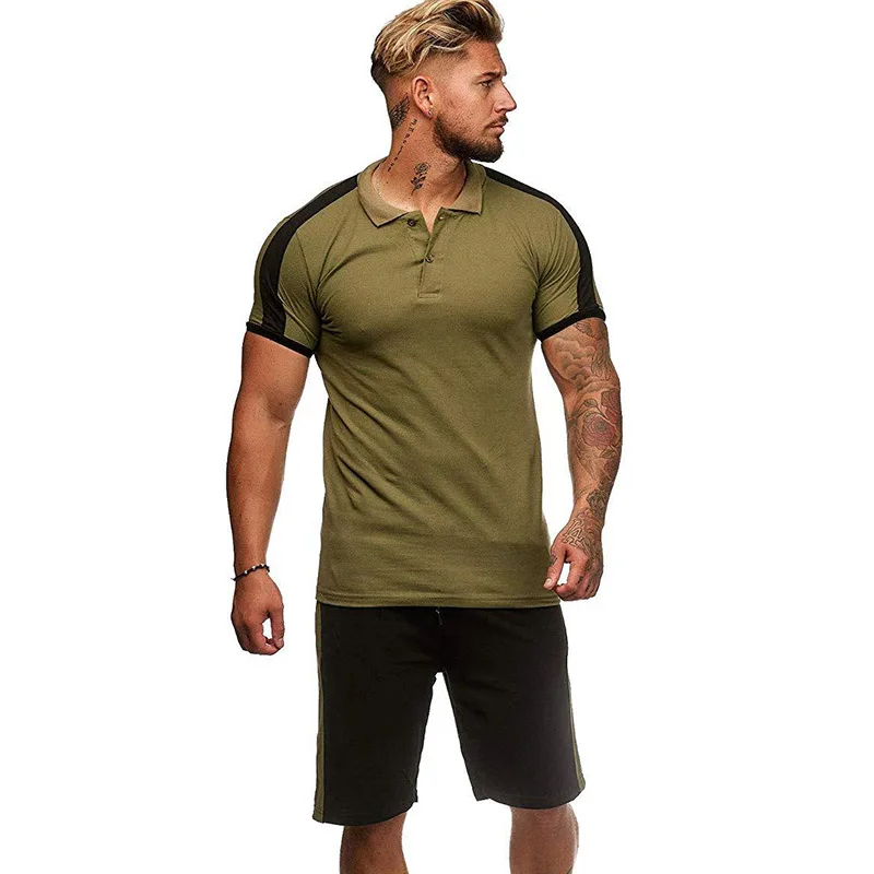 Новинка мужские топы со штанами спортивный костюм дышащий впитывающий пот