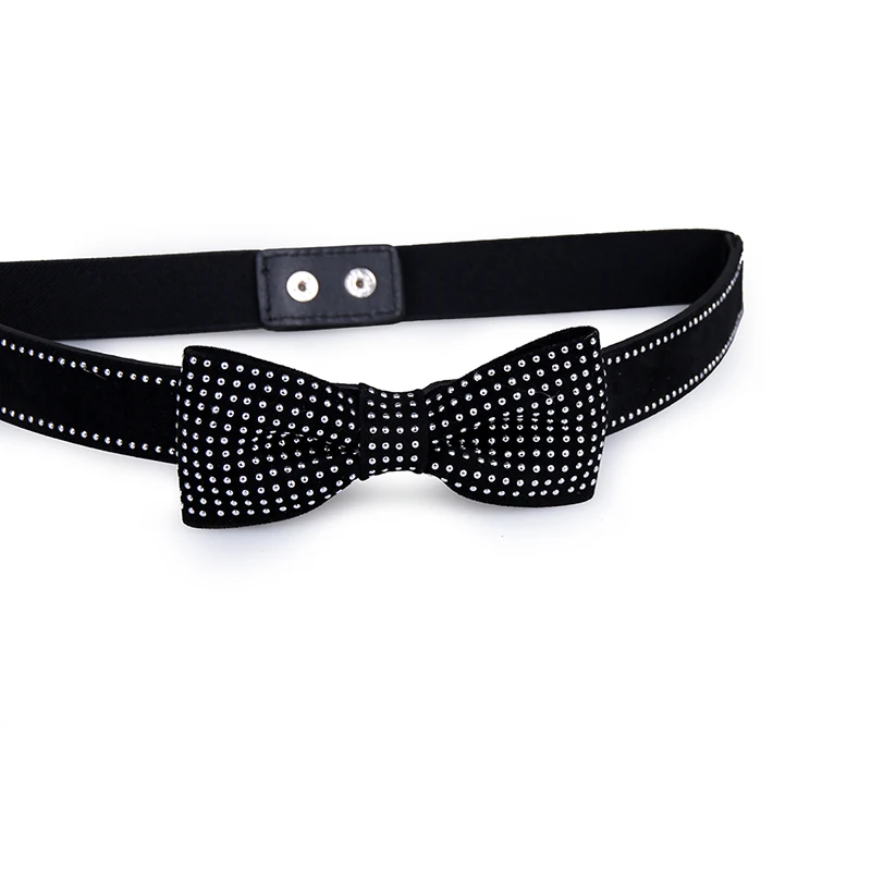 Женский ремень Angry Snake модный изящный высококачественный черный пояс с бантом