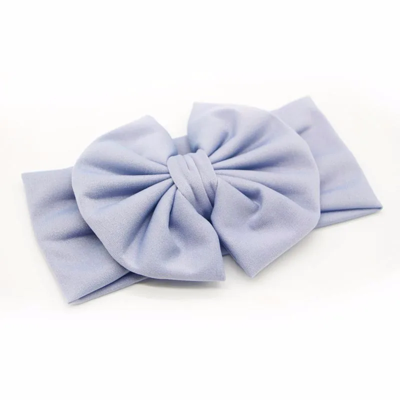 gray headband Новинка; детская шапка с заячьими ушами со звездами; однотонные хлопковые шапки унисекс для девочек и мальчиков; реквизит для фотосессии новорожденных; яркие цвета; шапочки; кепки; аксессуары - Цвет: gray headband