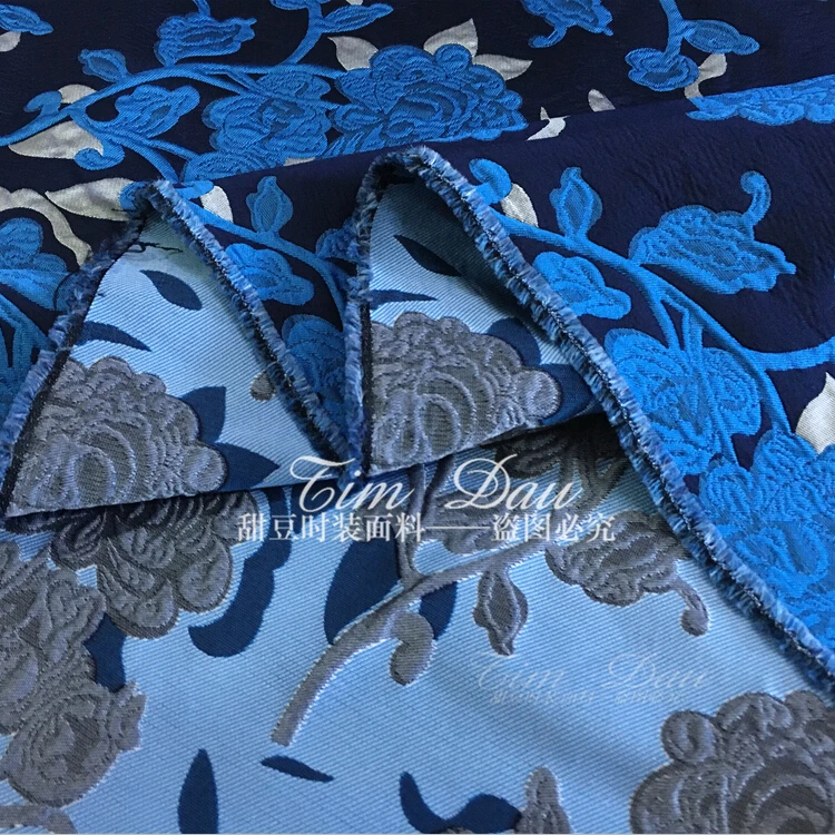 

Spring and autumn winter jacquard fabric skirt windbreaker dress jacquard fabric wholesale jacquard polyester fabric cloth