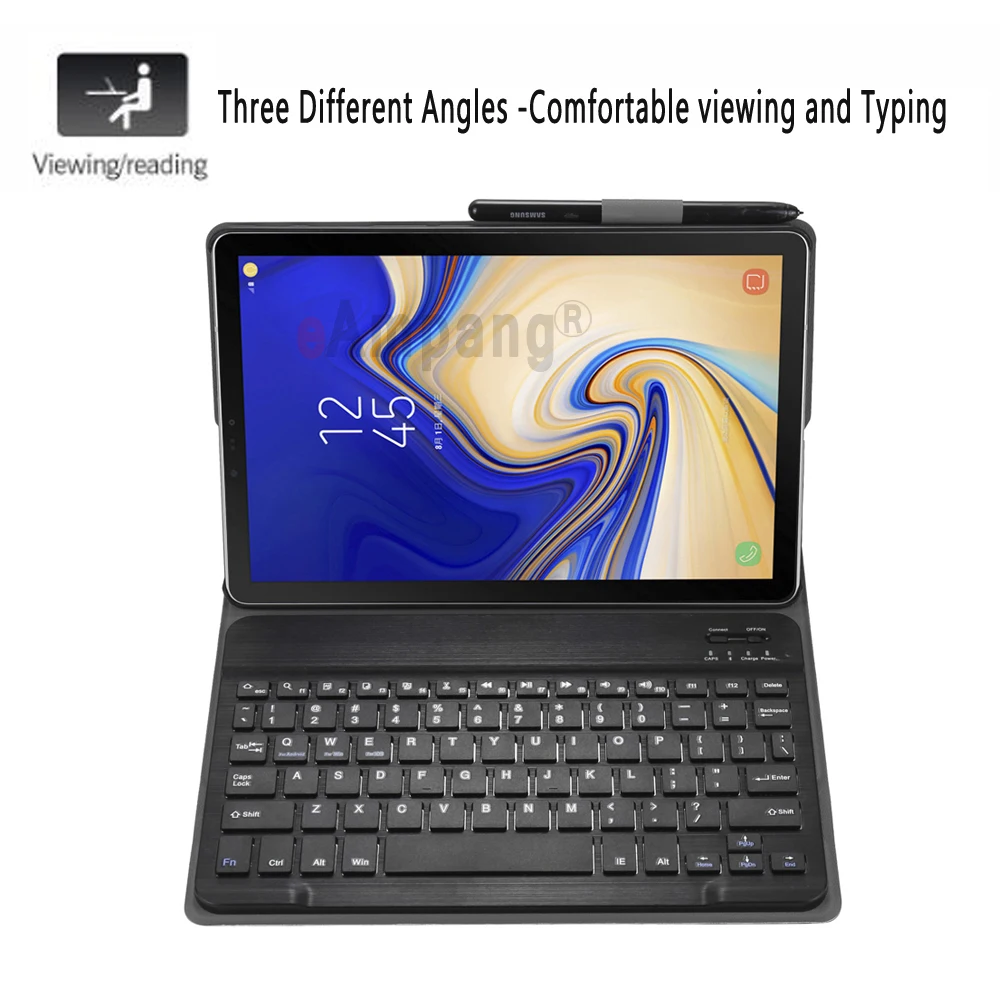 Bluetooth чехол для клавиатуры Samsung Galaxy Tab S4 10 5 SM T830 T835 + подарок|Чехлы планшетов и