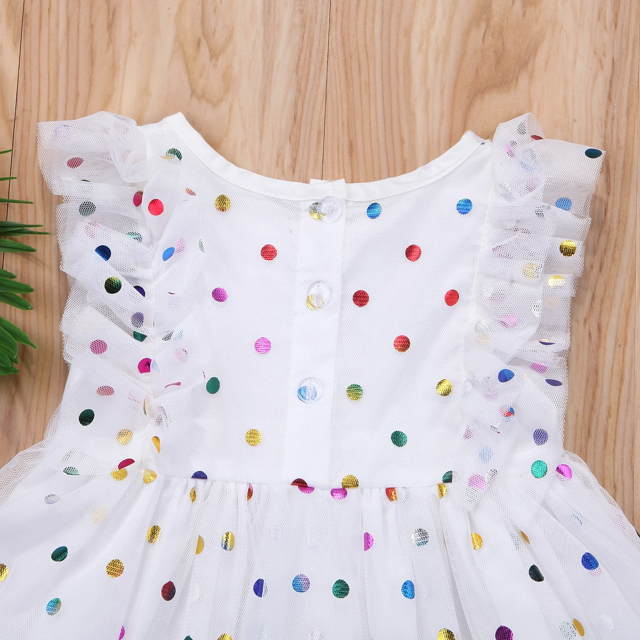 Party Tulle Tutu Prom Formal Dress Polka Dot Sweet Baby Clothes Girl Dresses Toddler Kid Sequins Pageant | Детская одежда и обувь