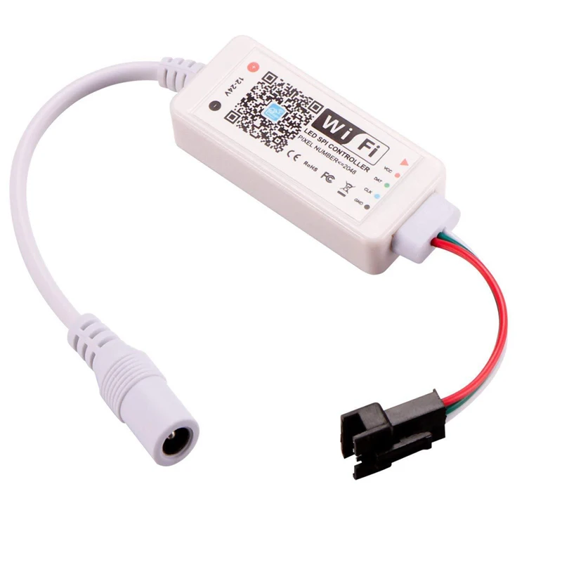 DC5V DC12 24V Magic Home светодиодный SPI контроллер адресуемый 2048 пикселей мини WiFi для WS2811