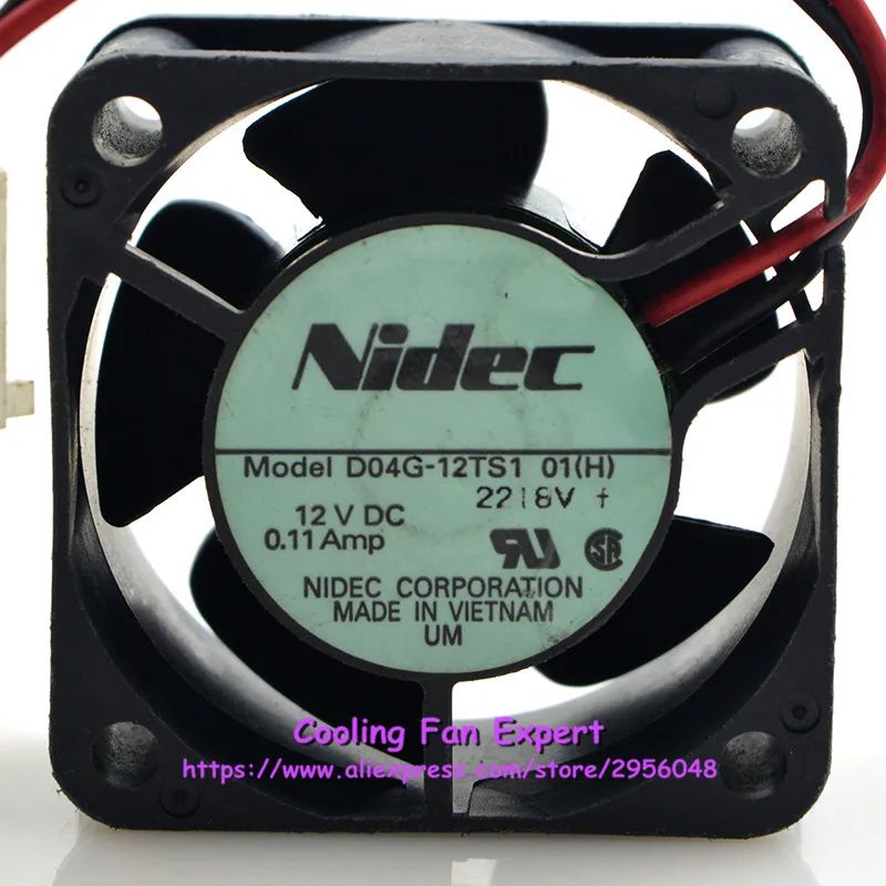 Nidec D04G 12TS1 бесшумный охлаждающий вентилятор DC 12 В 1 32 Вт 0.11A 8000 об/мин 4020 40*40*20 мм 4 см 2