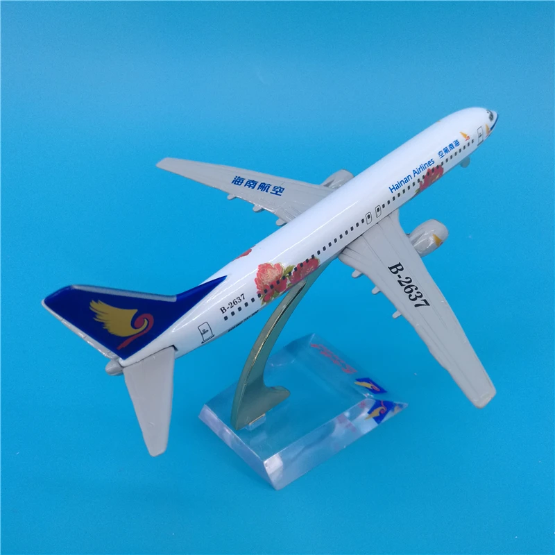 16 см Hainan Airways Boeing 737 модель самолета пион металлического B737 авиалиний подарок