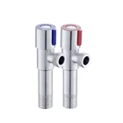 2 шт.компл. Делюкс, литой свинцовый экстра-длинный угловой клапан из нержавеющей стали SUS304, стопорные клапаны