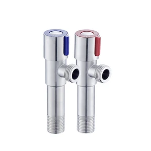 2 шт.компл. Делюкс, литой свинцовый экстра-длинный угловой клапан из нержавеющей стали SUS304, стопорные клапаны