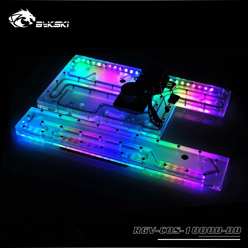 BYKSKI акриловая водная доска подходит для Corsair 1000d чехол для компьютера, водосохлаждения резервуар, поддержка combo DDC насос, rbw светильник