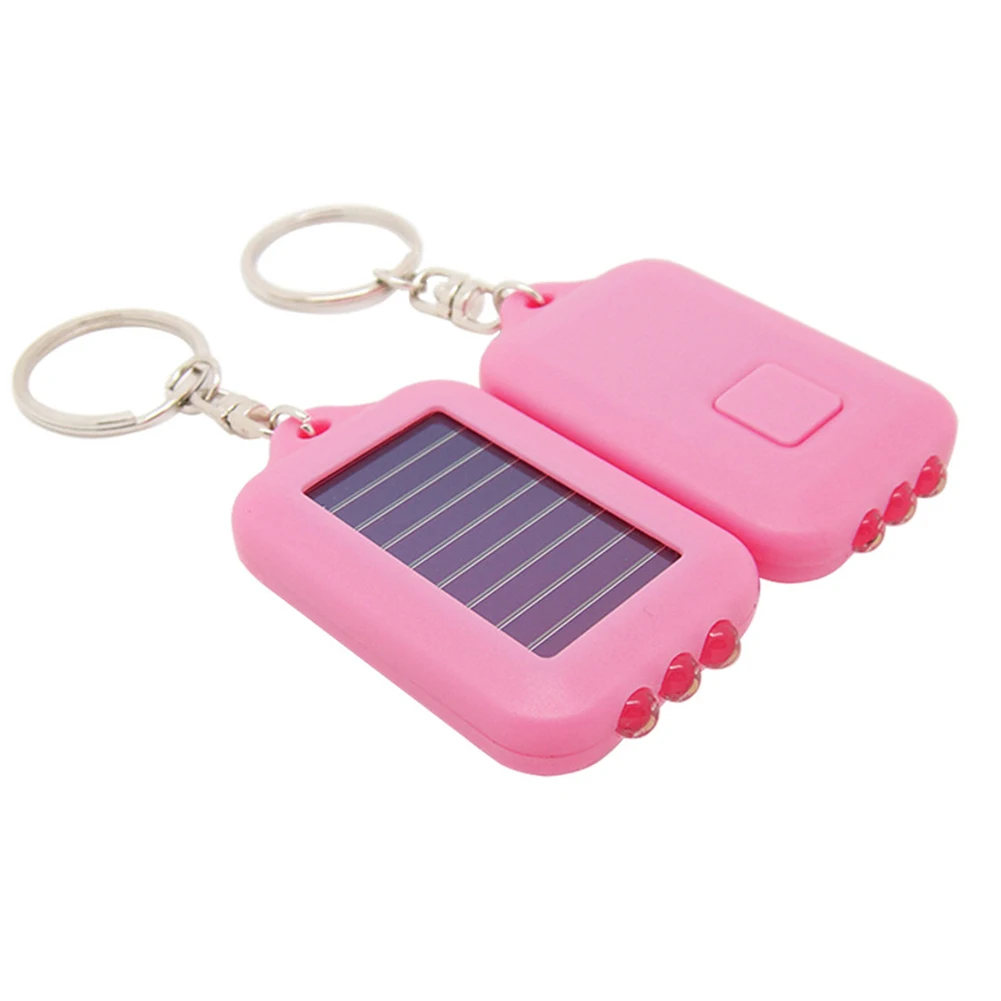 3 LED Solar Power Light Bulb Hiking Climbing Rechargeable Camping Keychain Emergency Outdoor Portable Ring Holder | Лампы и освещение
