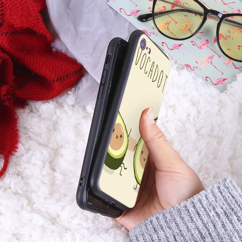 Чехол для телефона авокадо iphone7 8 Plus свежий летний роскошный мягкий силиконовый