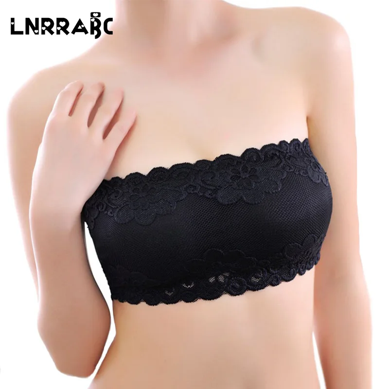 

Lace Wrapped Chest Lace Underwear Females Women Brassiere Sexy Lace Tube Top Bra Sexy Prevent Exposed