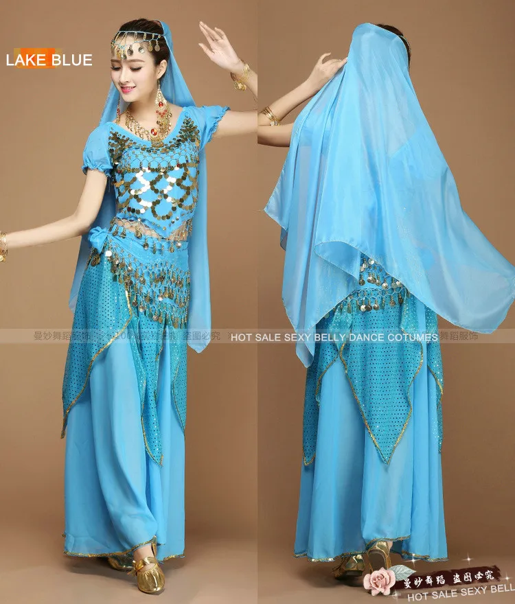 6 цветов ограниченный по времени сексуальный набор костюма для танца живота 5 шт.