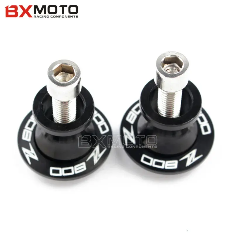 8 мм логотип Z 800 Черный Зеленый Поворотный рычаг мотоцикл стенд винты CNC маятник