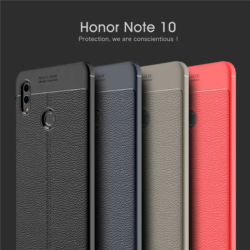 Для huawei Honor Note 10 чехол из углеродного волокна ТПУ силиконовый кожаный мягкий
