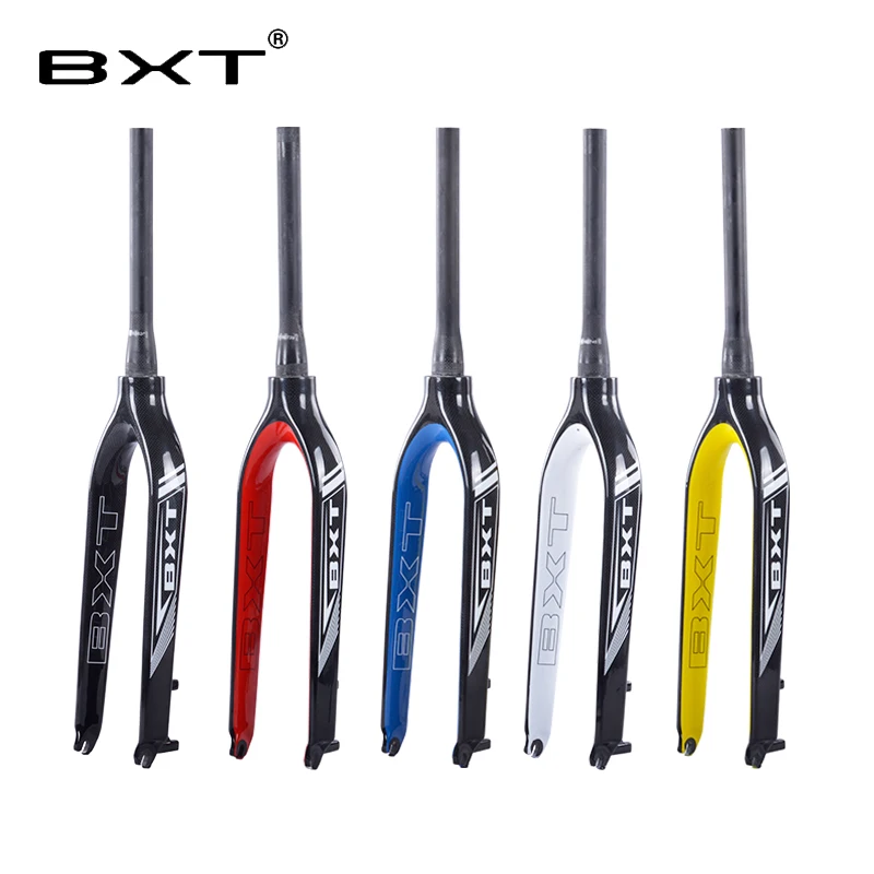 MTB углеродная вилка 29er BXT для горного велосипеда DH Велосипедная вилка Bicicletas жесткая передняя вилка для горного велосипеда коническая Велосипедная вилка 9 мм