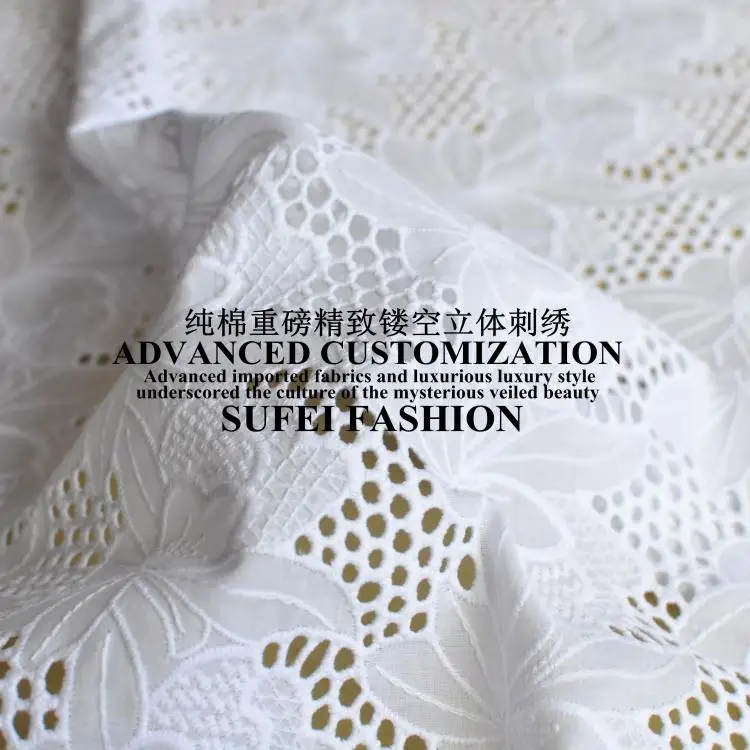 130 см в ширину хлопковое платье с цветочным принтом и вышивкой белые вырезами