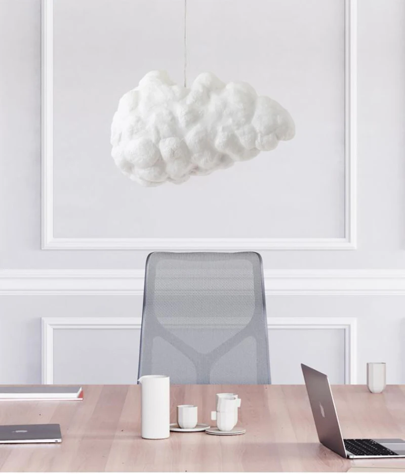 BLUBBLE Soie Feuilletee Nuage Lumieres Du Nord Europe Peche Ресторан Pendentif Originalite AC 110 v-240 v кафе hanglamp