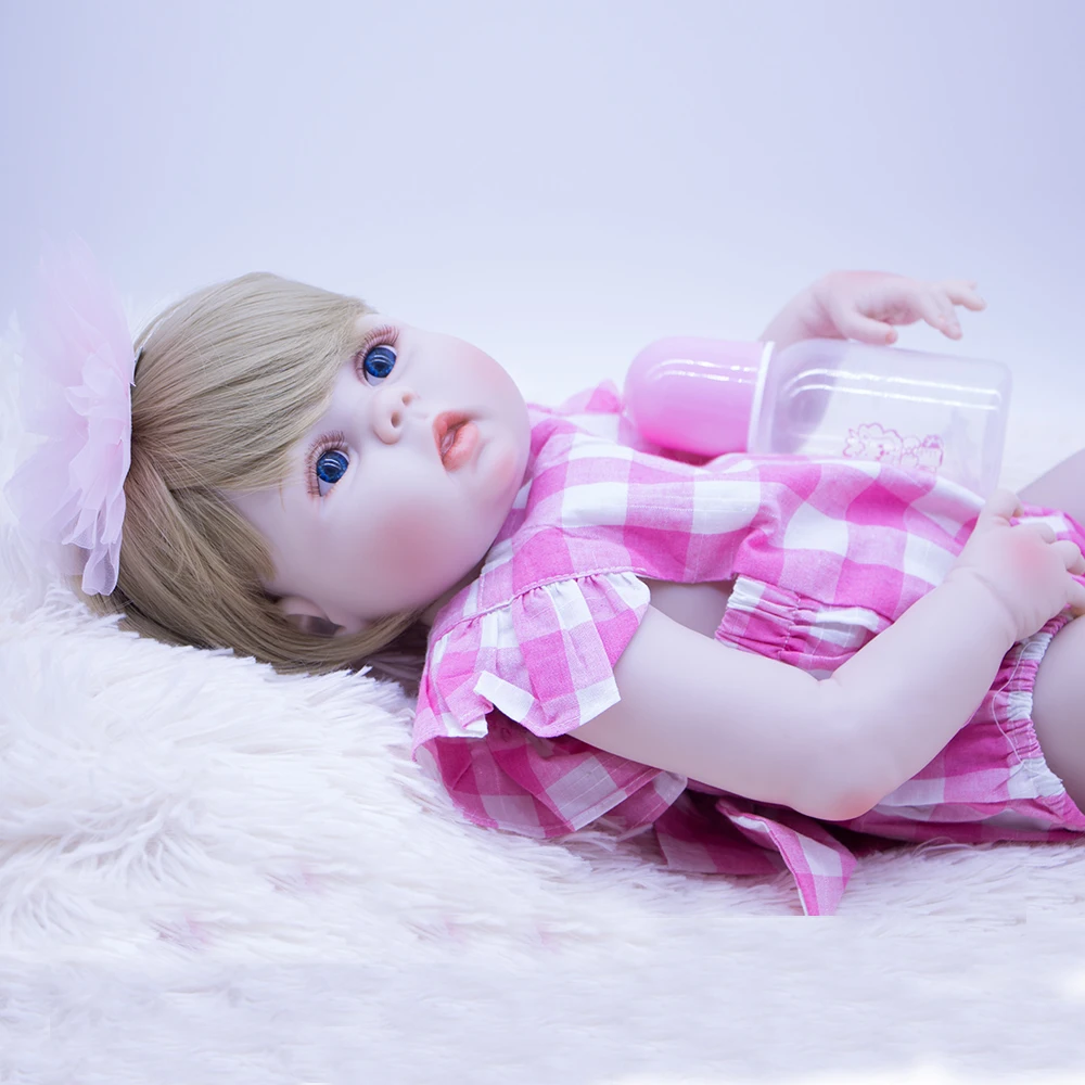 Кукла reborn Игрушки для девочек подарок силиконовый корпус Винил babies bebe real alive bonecas