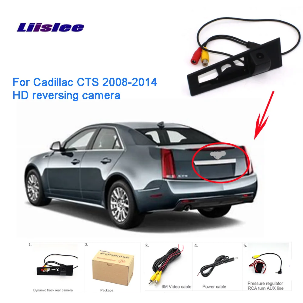 Liislee для Cadillac CTS 2008 ~ 2014 Автомобильная камера заднего вида с обратной парковкой