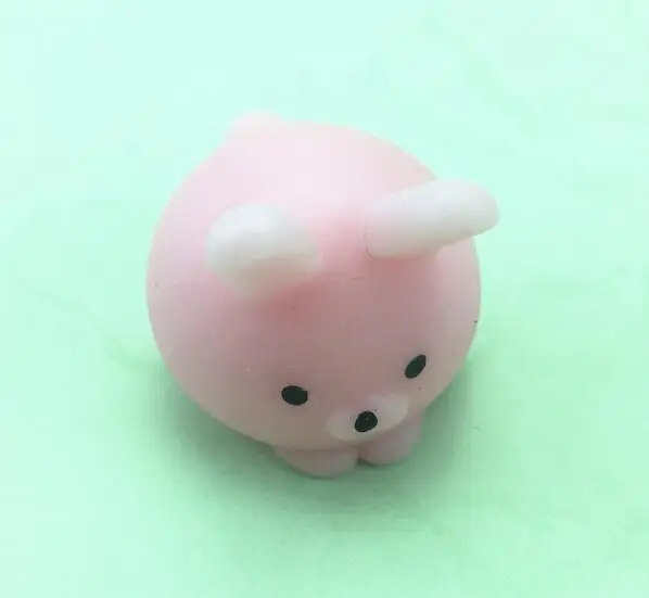 Kawaii сквиши антистресс игрушка Давление уменьшить замедлить рост животного панда/утка/медведь/Seal Hand Хлюпать Игрушка антистресс для детей и взрослых сквиши антистресс - Цвет: pink rabbit