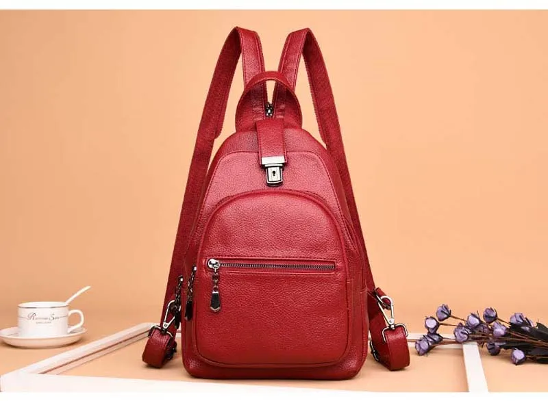 Кожаный рюкзак женский рюкзак школьный рюкзак Винтаж Путешествия Bagpack Sac Dos сумки на плечо для девочек Марка
