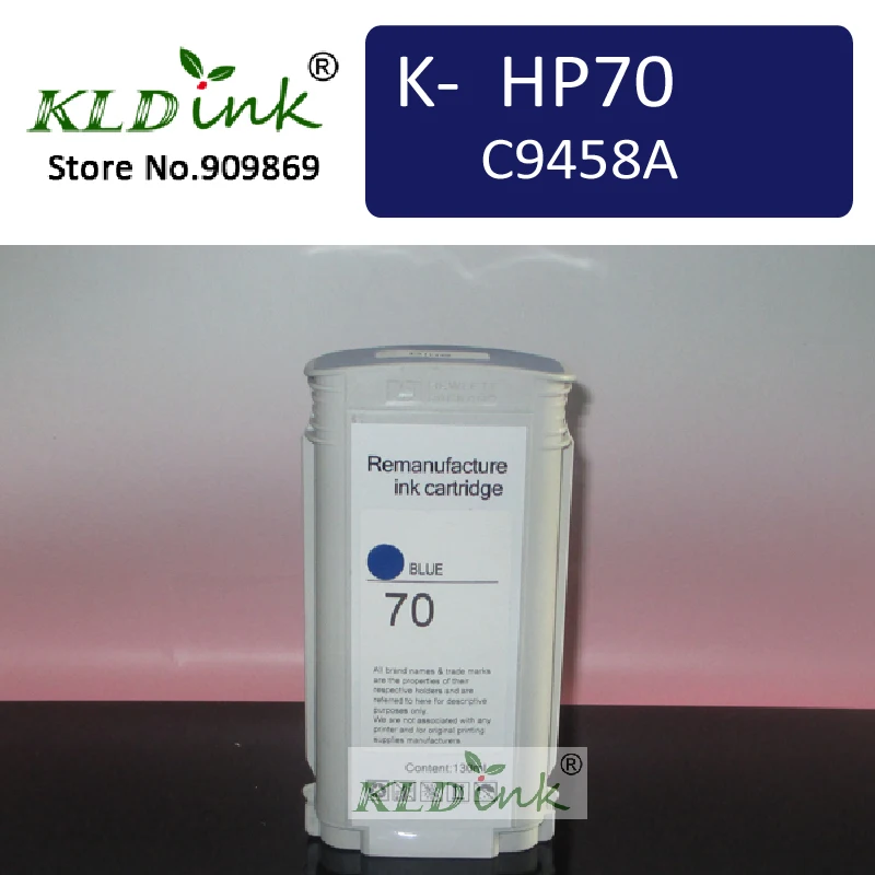 Совместимый картридж с синими чернилами HP70 C9458A для принтера Z2100 Z3100 Z3200 Z5200|ink