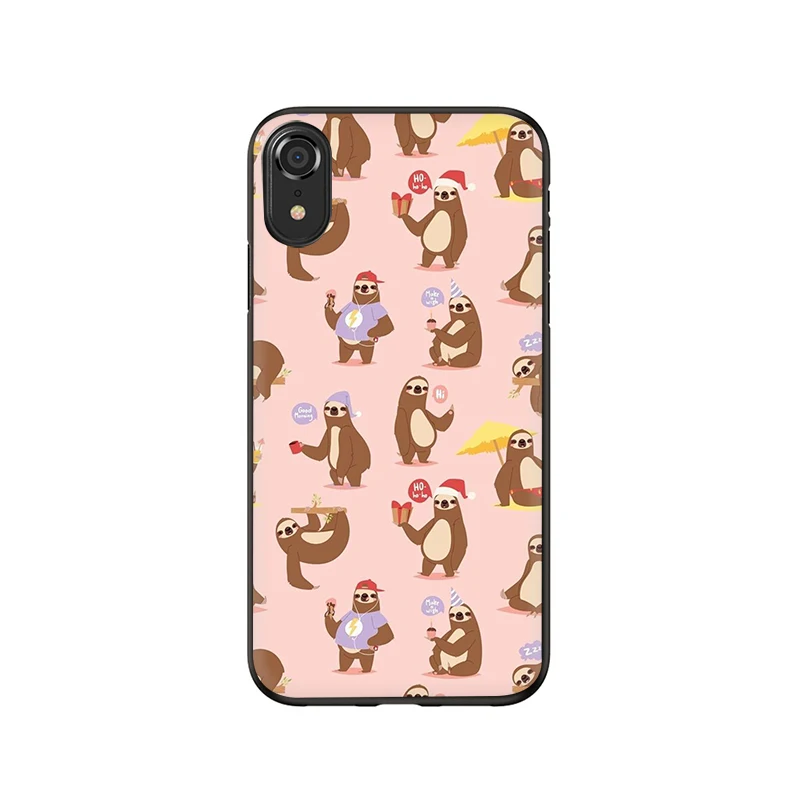 B6 Милый Забавный Мягкий силиконовый чехол для iPhone 5 5S SE 6 6s 7 8 Plus X XR XS 11 Pro Max - Цвет: B6