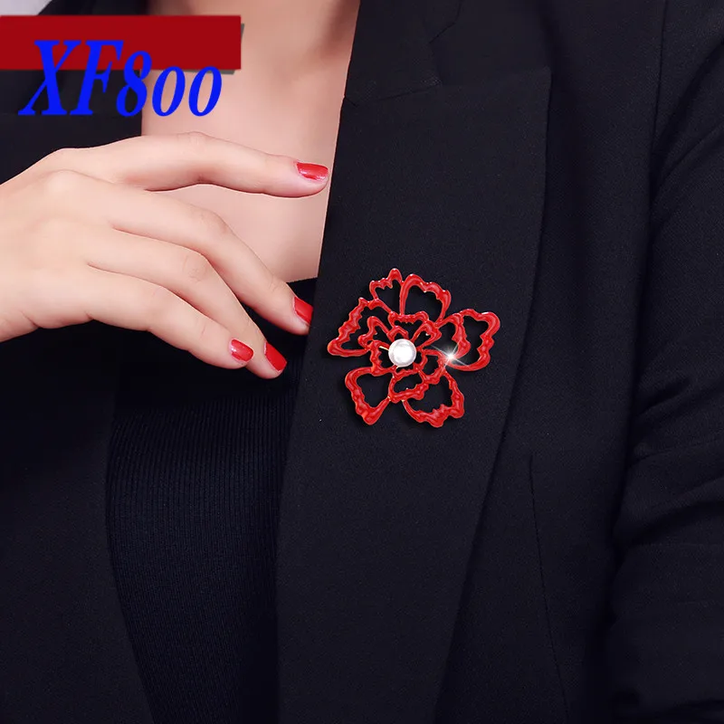XF800 жемчужная брошь бижутерия с пресноводным жемчугом большие броши брендовые