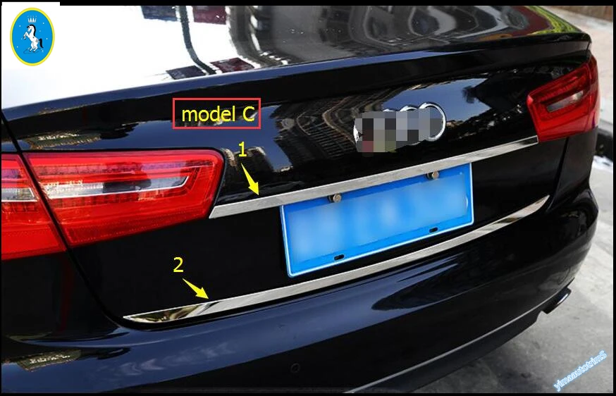 

Накладка на заднюю дверь, для Audi A6 2013 - 2016