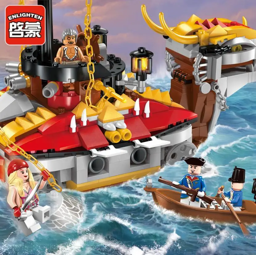 2017 New Enlighten Pirate Series Armored Warships Building Block Sets Bricks Toys Gifts For Children | Игрушки и хобби