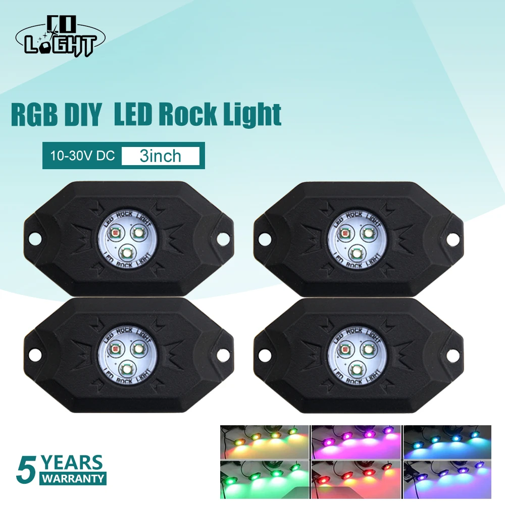 Светодиодный рабочий светильник CO RGB 9 Вт контроллер DRL разноцветный 12 В 24 фонарь