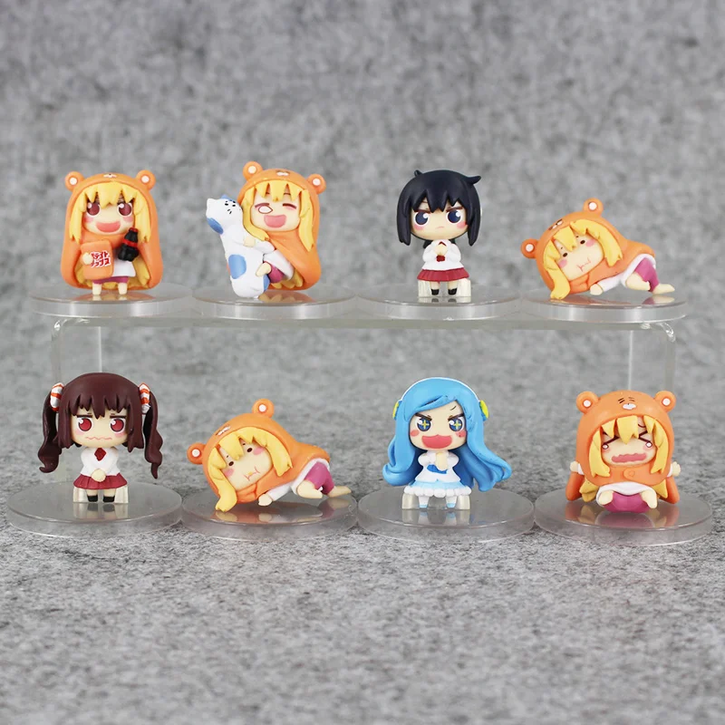 8 шт./лот аниме Sankaku Head Himouto! ПВХ экшн фигурка Умару Чан дома игрушки Коллекционная