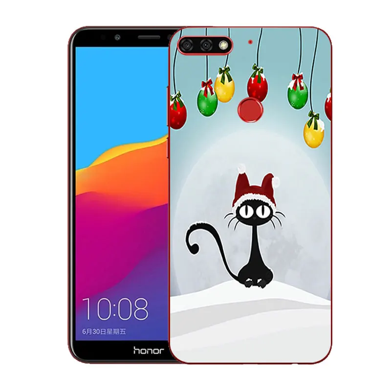 Прозрачный чехол из ТПУ для Huawei Honor 7C задняя крышка телефона 5 7 дюйма C защитный