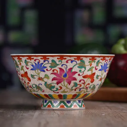 Керамическая посуда Цзиндэчжэнь семейная миска для риса 4 5 дюйма микроволновка с