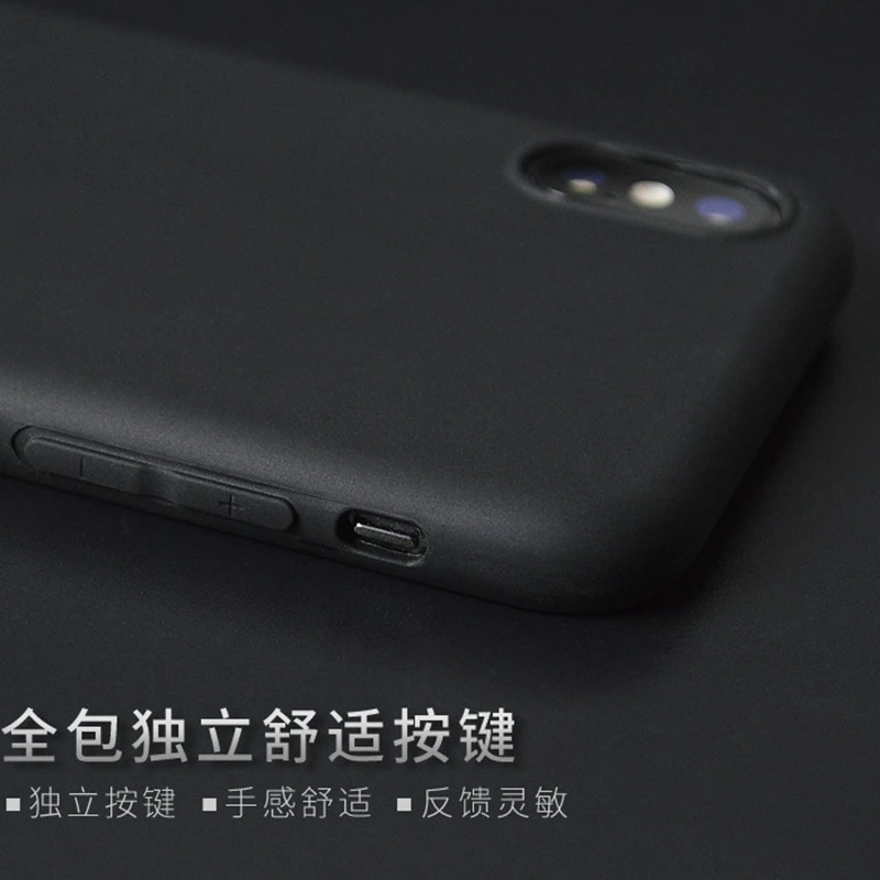 Роскошные однотонные чехлы для телефонов iPhone 11 Pro XR XS Max 6 6S 7 8 Plus X SE 2 Мягкая