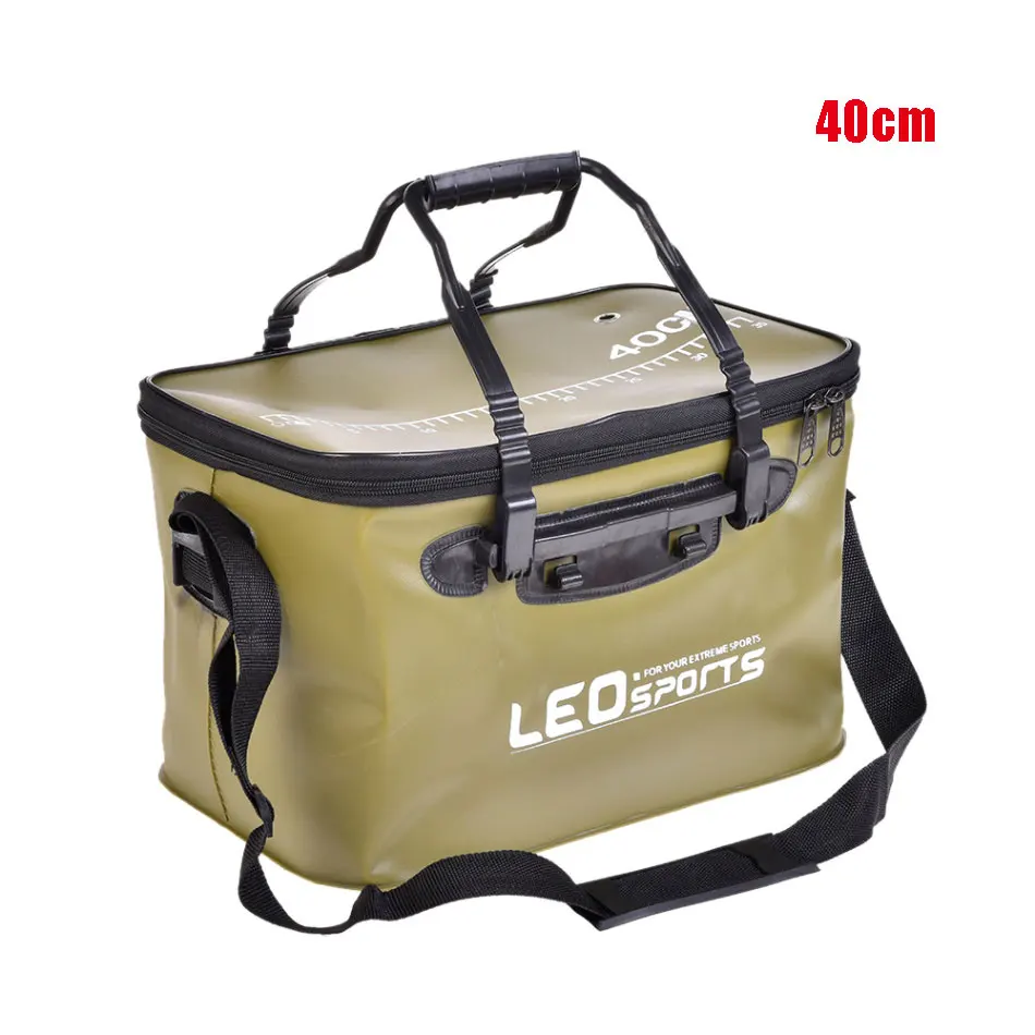 army green 40cm 30/40/45 см Портативный сумки для рыбалки одежда ведро на открытом воздухе Шестерни ева рыбалка ведро складной Портативный Кемпинг Пеший Туризм EVA ведро - Цвет: army green 40cm