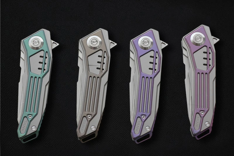 Складной нож MAXACE TANK с лезвием M390 высокой твердости титановая ручка охотничьи