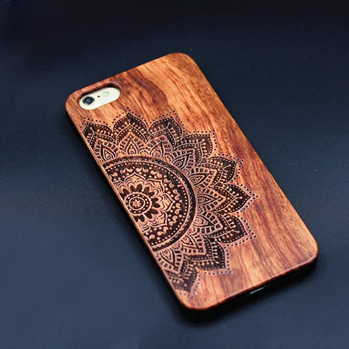 Винтаж Дизайн татуировки из дерева ручной работы чехол для iPhone 5 5s 6 6s Plus ПК