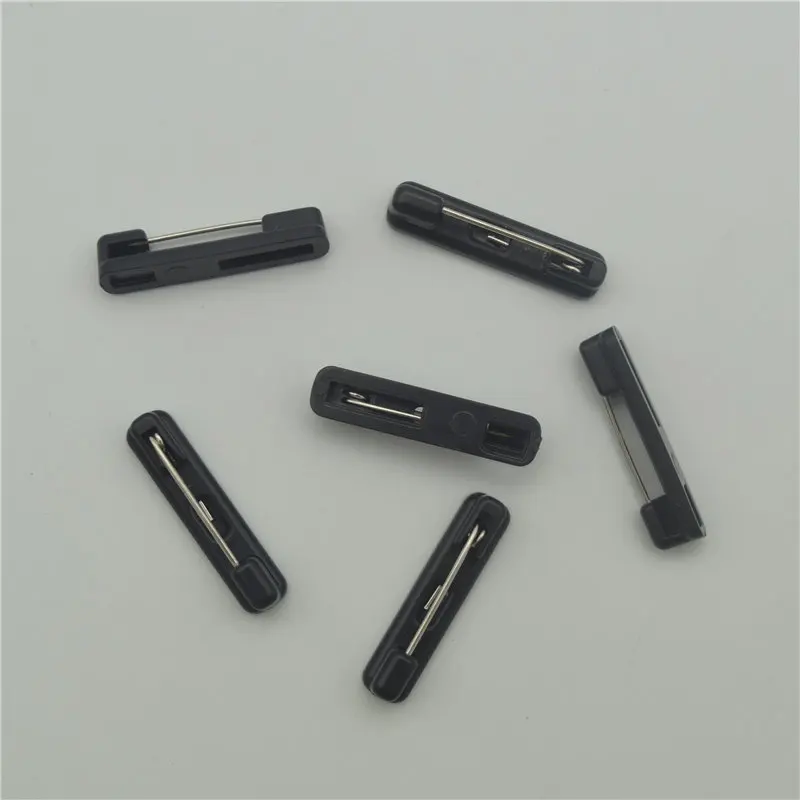 100 шт. черные пластиковые защитные булавки основа для самодельных ювелирных