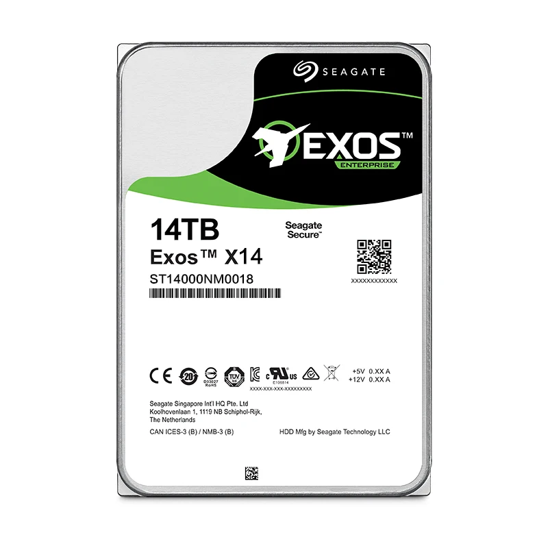 Seagate Exos 7E2 14 ТБ SATA 6 ГБ/сек. 128 МБ кэш 3 5 дюймовый корпоративный жесткий диск ST14000NM0018| |