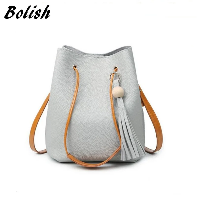 Сумка Bolish женская из искусственной кожи с кисточками на одно плечо | Багаж и сумки