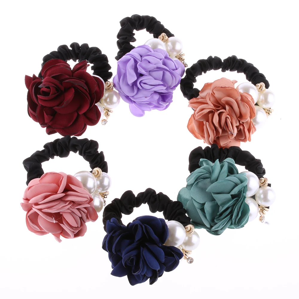 1 шт. Женская атласная лента с жемчужинами|band|hairpin flowerband patch |