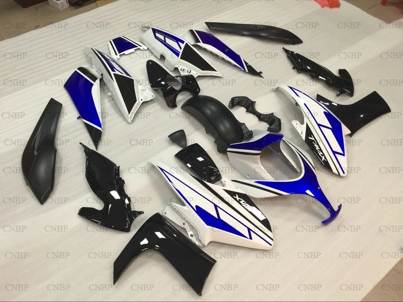 XP 500 2008 - 2012 корпус Наборы T-MAX 2009 обтекатель 11 10 белого и синего цвета с черным