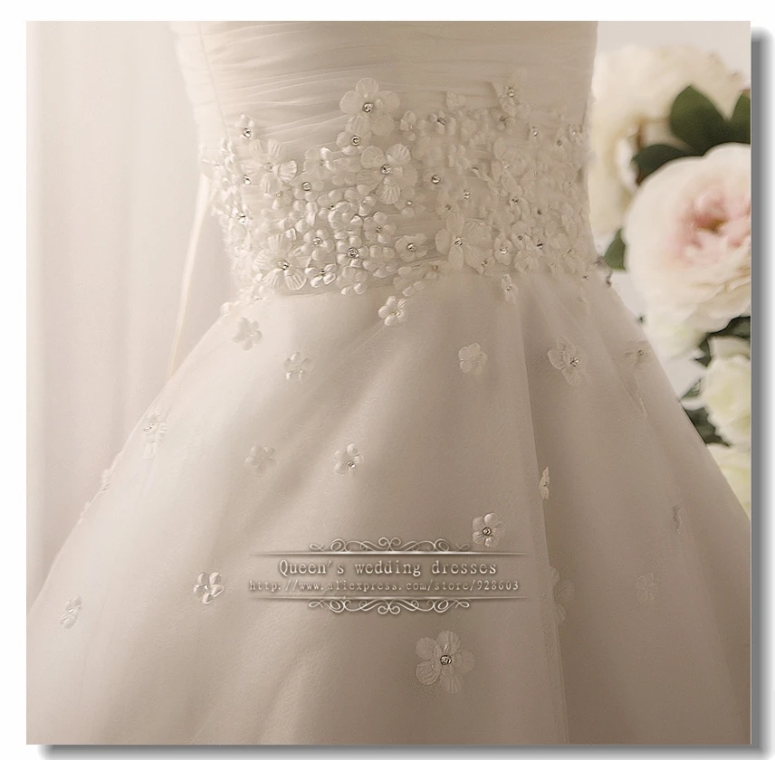 Красивое свадебное платье русалки со шнуровкой с цветком и рукавом до $200|wedding dress