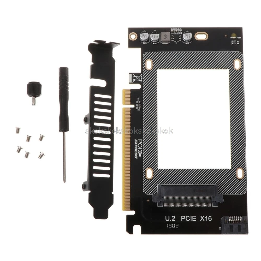 Адаптер U2BOX U2 Box M.2 к U.2 адаптер PCIe 2 5 'U.2 SSD PCI E X4 X16 intel PCIe3.0 Express B Key Jy23 19 для доставки