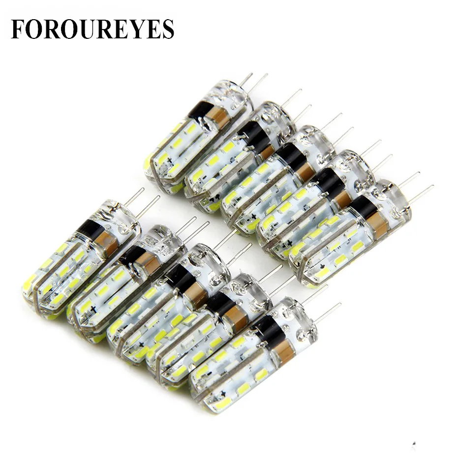 Светодиодная лампа G4 lgiht 220 В 2 Вт 24 светодиода s 3014SMD для люстры сменная галогенная