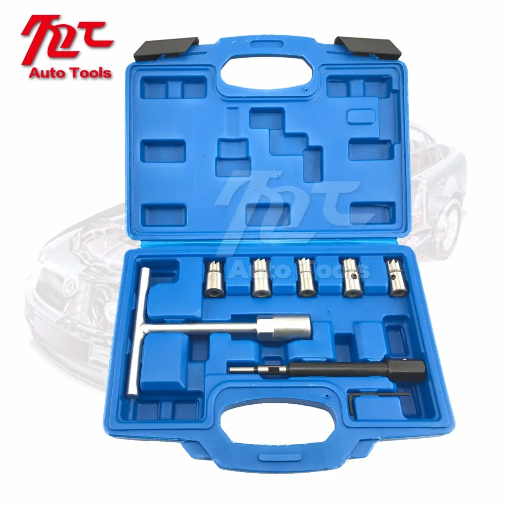 

Diesel Injector Seat Cutter Set Cleaner Carbon Remover Car Garage Tool Kit